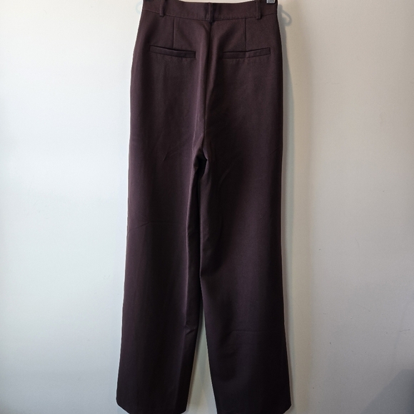 Lichi Women's High Waist Pleated Top Loose Fit Wide Leg Pants - Picture 2 of 16